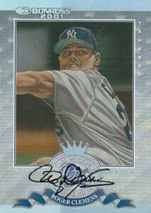 2001 DONRUSS DIAMOND KINGS STUDIO SERIES Roger Clemens AUTO #/50 masterpiece 