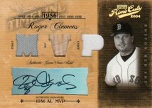 【1/1】2004 PLAYOFF PRIME CUTS Roger Clemens TRIPLE RELIC Auto 1986 AL MVP 1of1_画像1