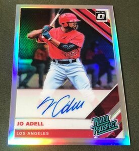 2019 PANINI OPTIC Jo Adell RC Auto REFRACTOR LOS ANGELES ANGELS