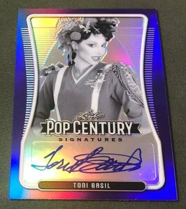 2020 LEAF POP CENTURY singer Tony * basil autograph autograph card PURPLE REFRACTOR 20 sheets limitation 