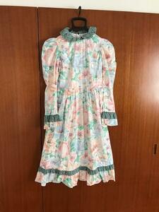 ■極美品 10万9000円 BATSHEVA パフスリーブ フリル フローラル ワンピース ドレス ロンハーマン購入
