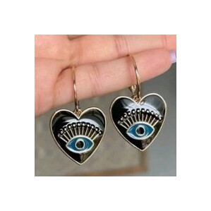 eye フープピアス 目