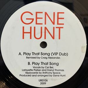 シカゴ・ディープハウス ☆ Gene Hunt - Play That Song