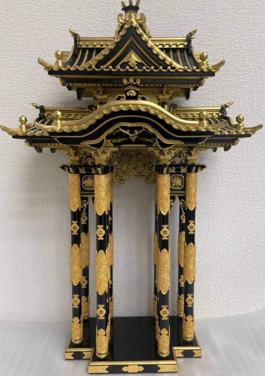 収集品】宮殿 木製 純金箔 状態良好 厨子 宮殿形厨子 3849 marz.jp