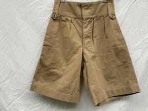 50s 60s VINTAGE BRITISH ARMY 英国軍 SHORTS KHAKI DRILL ショーツ カーキ ドリル Size No.1 ユーロ EURO ヴィンテージ