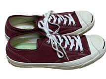 箱付き コンバース アディクト CONVERSE ADDICT ジャックパーセル JACK PURCELL CANVAS MAROON マルーン vibram 9 1/2 28.0 1CL445_画像4