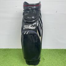 美品　タイトリスト　アスリート型　ツアー　キャディバッグ　titleist エナメル　ブラック_画像4