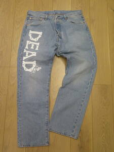 No.21　美品 タグ外れ試着程度　W34　Levi’s（リーバイス）Grateful Dead（グレイトフル・デッド）コラボデニム　79830-0061