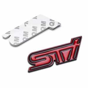 STI 3D Emblem ステッカー Subaru SUBARU レヴォーグ Forester Legacy WRX BRZ XV Impreza Accessories リア フロント