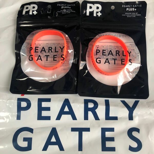 【新品】 2本組 PEARYL GATES ラバーバンド パーリーゲイツ ブレスレット アンクレット シリコン 虫除け