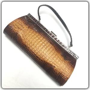  crocodile handbag clutch bag 2WAY bag 