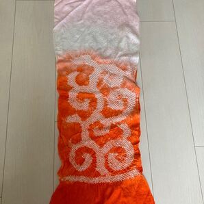 帯揚げ オレンジ渦巻