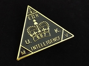 * prompt decision rare *007je-ms bond MI6 full size replica Police badge * movie goods Spy *. was done license *