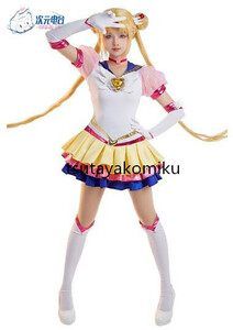  high quality new work Bishoujo Senshi Eternal Sailor Moon costume play clothes manner shoes . wig optional 