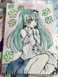 Art hand Auction Sanae Higashiya F･Handwritten illustration, comics, anime goods, hand drawn illustration