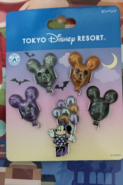 TDR 東京ディズニーリゾート　ディズニーハロウィン2022　ミニーマウス　＆　バルーン　ピンバッジ