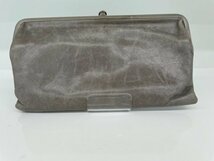 ◎【USED】★hobo ホーボー レザー 長財布★ウォレット 大容量 グレー /使用感あり/km0564_画像4