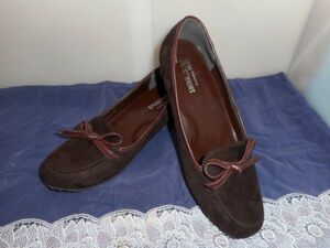  shoes *SHINNOSUKE* Wedge sole pumps approximately 23cm dark brown * lady's shoes present condition goods 