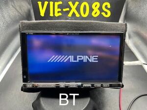  prompt decision * sale * Alpine HDD navi VIE-X08S Bluetooth Bluetooth CD DVD SD AUX digital broadcasting Full seg map 2011 year 