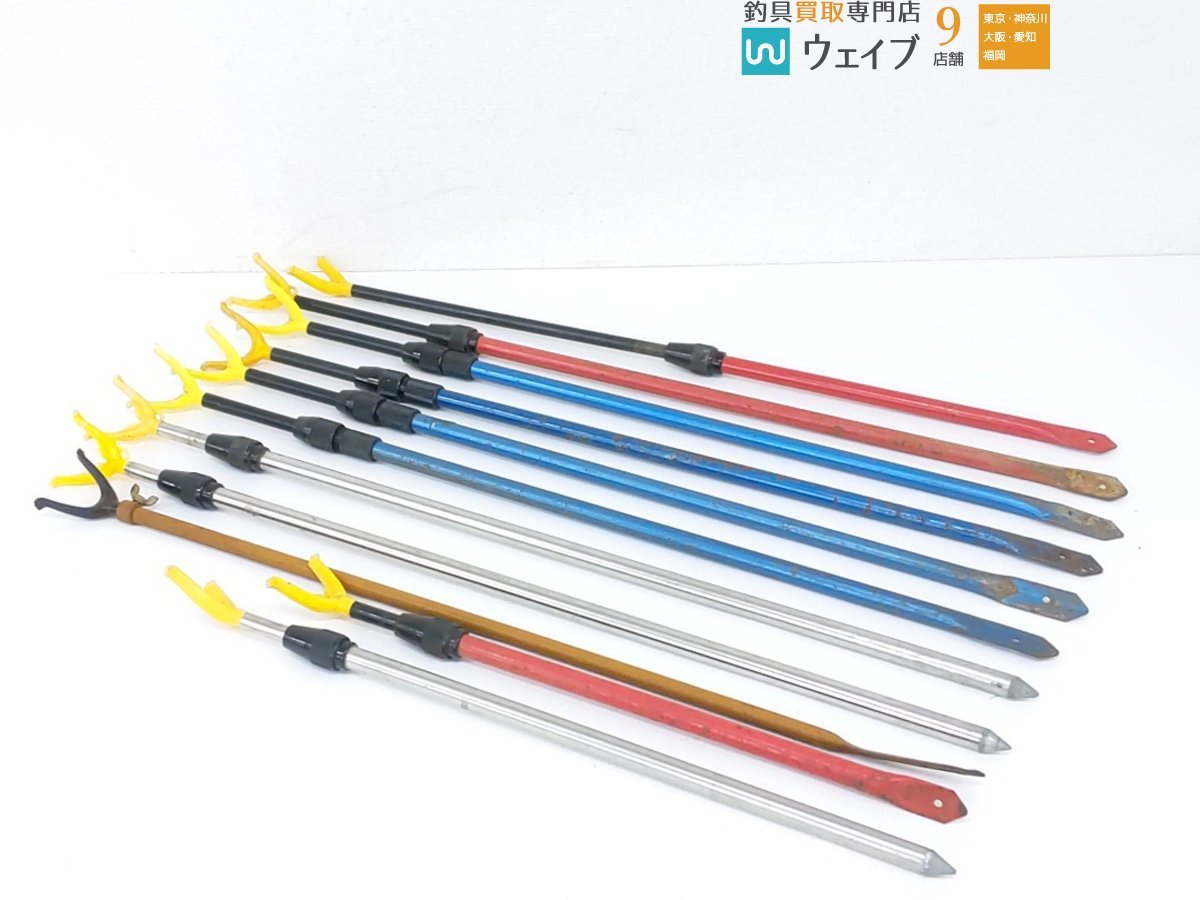 美品 竿掛け 玉の柄セット 魚集 胴漆済 フィッシング 釣り糸/ライン