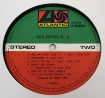 ☆彡 レア・ポートレイト、POSTER 付き Led Zeppelin III [ 国内盤 JPN '71 Atlantic P-8005A]_画像5