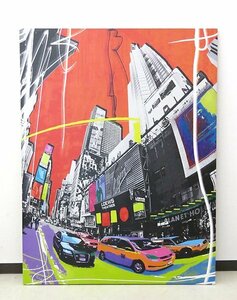 千歳市近郊配送/引取限定 KARE DESIGN カレデザイン キャンバスプリント 『Picture Pop Art Cities』 絵画 壁掛け パネル インテリア