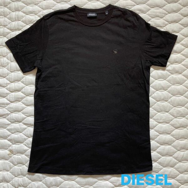 未使用　DIESEL 半袖Tシャツ　黒色Tシャツ　クルーネック