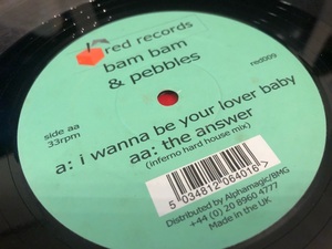 12”★Bam Bam & Pebbles / I Wanna Be Your Lover Baby / The Answer / ハード・アシッド・ハウス！