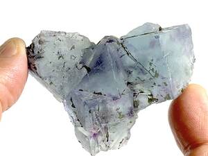 内蒙古産藍紫蛍石・56g（中国産鉱物標本）