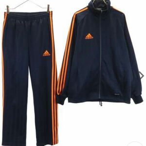 レア　adidas アディダス　セットアップ　オレンジ　ジャージ　パジャマ　部屋着