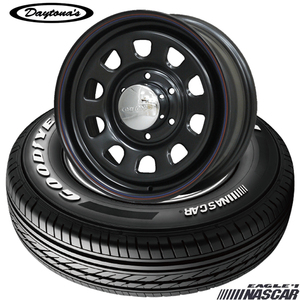 ハイエース｜グッドイヤーEAGLE #1NASCAR〈195/80R15 107/105L〉& DAYTONA'S〈15×6.5 +40 139.7 6H〉タイヤホイール4本セット