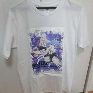 【新品】re:ゼロから始まる異世界生活エミリア&レム雪プリントTシャツMサイズ