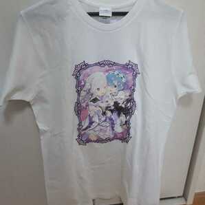 【新品】re:ゼロから始まる異世界生活エミリア&レム花プリントTシャツ Mサイズ