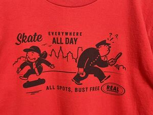 【トミーゲレロ】REAL SKATEBOARDS Tシャツ リアル スケートボード 赤S ブセニッツ ishod chima カイルウォーカー
