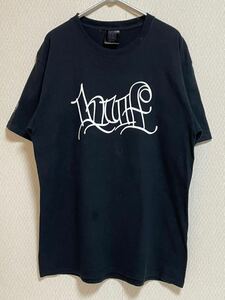 【コラボ】HUF × ERIC HAZE ロゴTシャツ 黒M ハフ エリック ヘイズ