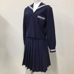 O400 (中古) 兵庫県 姫路工業高校 (旧制服) セーラー服 上下セット /5/W69/丈54/セーラー/スカート/冬服/制服/学生服/中学校/女子学生