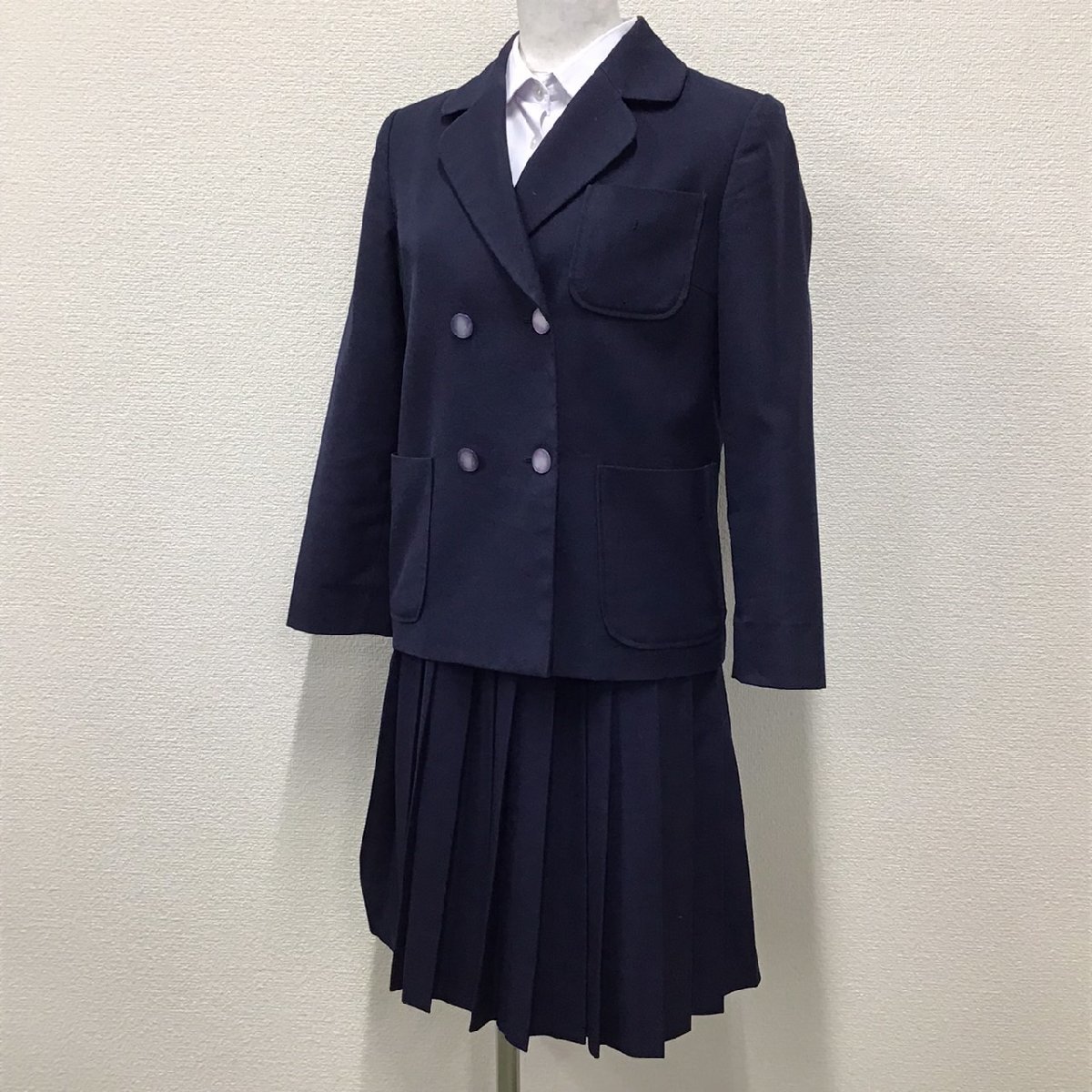 U589/S1120(中古)京都府 朱雀高校 女子制服8点 /9R/M/W66