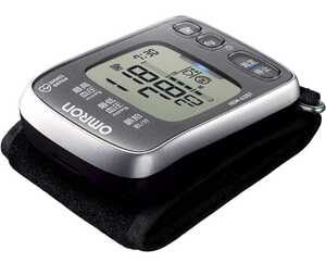 【1円スタート】オムロン OMRON 手首式血圧計 HEM-6325T シルバー
