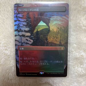 MTG 団結のドミナリア レア ボーダーレス Foil カープルーザンの森