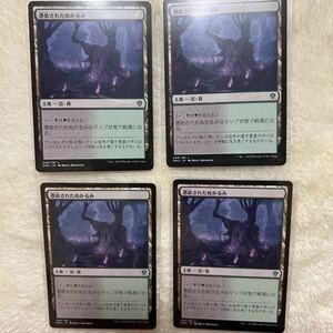 MTG マジックザギャザリング 団結のドミナリア 土地 憑依されたぬかるみ 沼 森 4枚セット