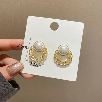 ピアス パール リング ゴールド メンズ レディース 韓国 アクセサリー ノーブランド シンプル #C157-2