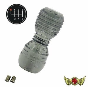 MADMAX トラック用品 DENMAシフトノブ 泡 100mm スモーク UD ファインコンドル用/変換アダプター付【送料800円】