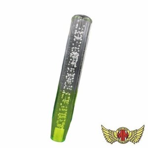 MADMAX トラック用品 クリスタル シフトノブ 泡 300mm クリア/グリーン 12x1.25/変換アダプター付 10x1.25 8x1.25【送料800円】