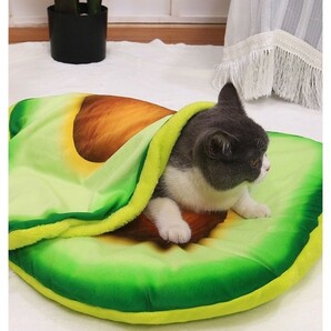 犬 猫 マット ペット用 ペットベッド 毛布 ペットマット アボカド Mサイズ