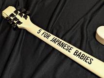 超レア！ネック裏 文字入り フェルナンデス BT-120MM BUCK-TICK 今井寿 モデル 5 FOR JAPANESE BABIES 白マイマイ FERNANDES バクチク_画像4