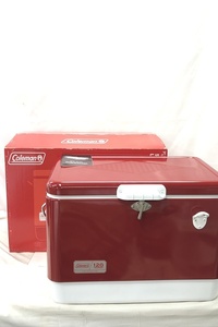 [ free shipping ] Tokyo )Coleman Coleman steel belt cooler,air conditioner 120th Anniversary 54QT 3000006401 unused goods 