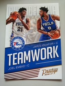 16/17 Prestige Teamwork Joel Embiid Jahil Okafor