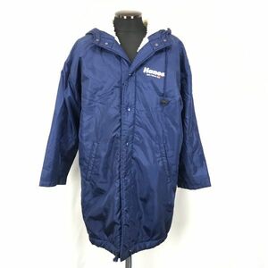  made in Japan *Hanes/ partition nz* fleece lining / with cotton / bench coat [ Kids 160/ navy blue / navy ]*BG818