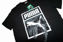 プーマ PUMA 半袖Tシャツ 黒 579097 01 メンズ ロゴ ブラック 夏物 スポーツ　表記サイズM _画像3