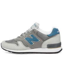 海外限定 UK製 New Balance M670BSG US8 26cm ヌバックレザー 限定 NB スニーカー グレー×グレイッシュグリーン Made In England_画像6